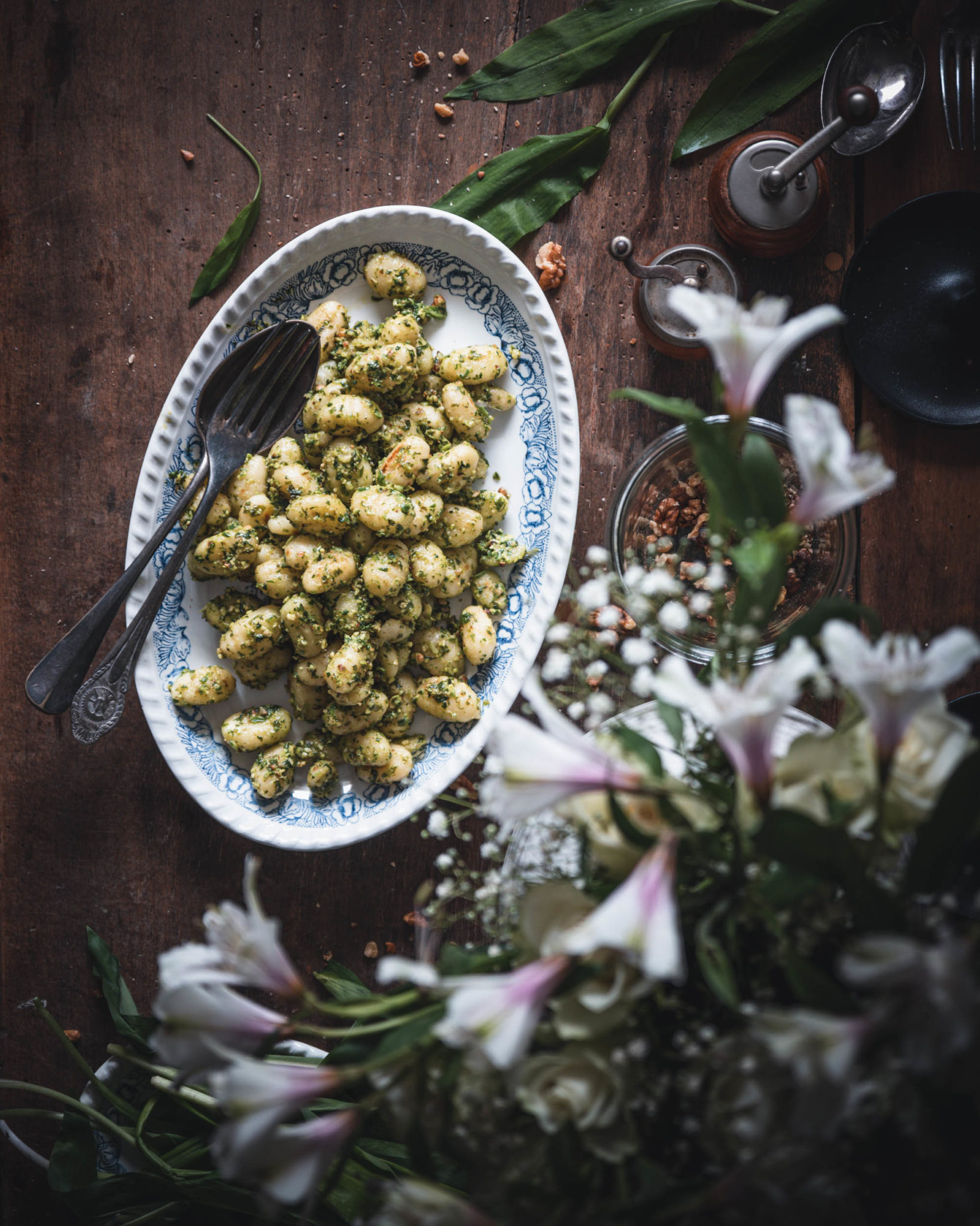 Gnocchi mit Bärlauch-Walnuss-Pesto - Kochstübchen