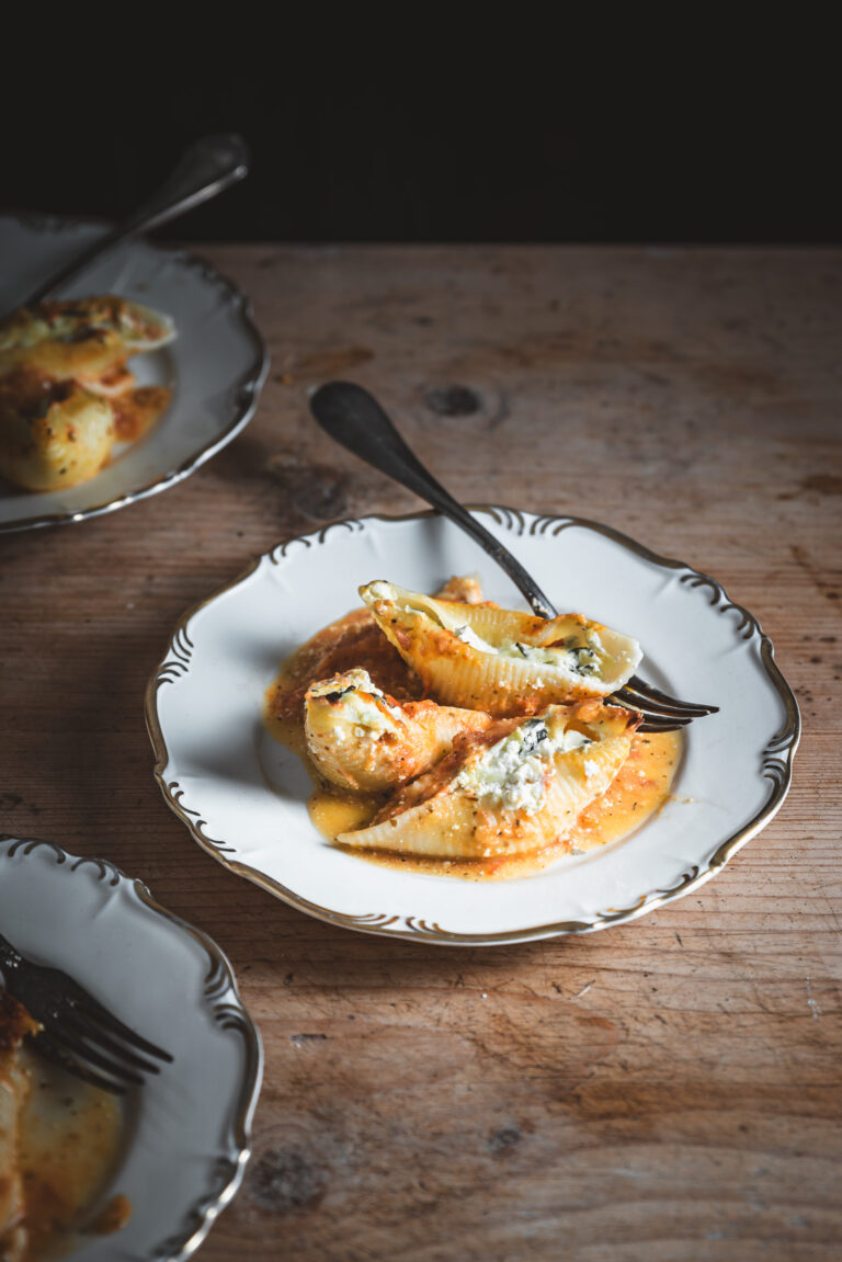 Muschelnudeln mit Ricotta-Zucchini-Füllung - Kochstübchen